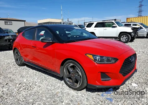 2020 Hyundai Veloster Turbo Ultimate z USA, uszkodzony, nr VIN KMHTH6AB5LU028362
